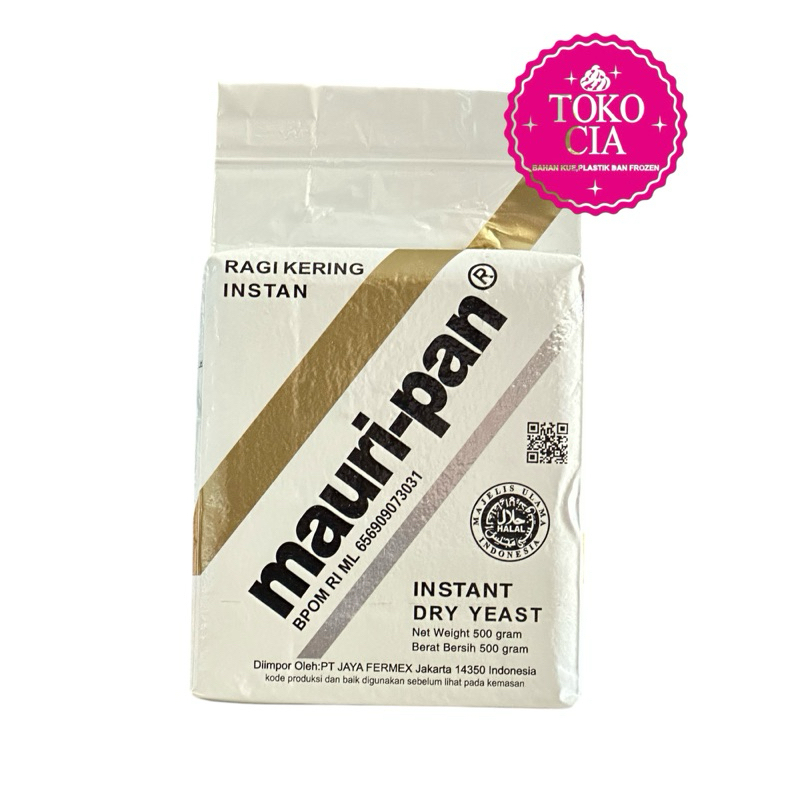 

Mauripan Instant Dry Yeast Ragi Kering Instan 500gr