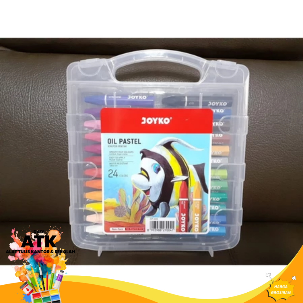 

Crayon Joyko 24 Oil Pastel Colours - Krayon Joyko