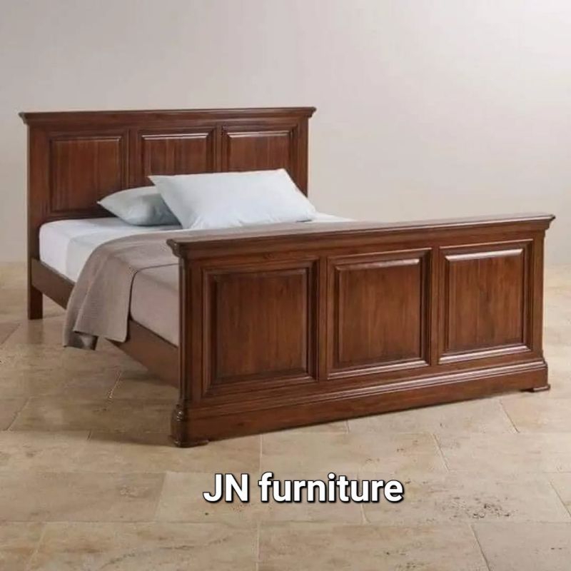 tempat tidur minimalis jati 140x200