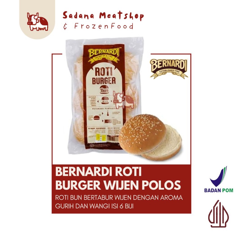 

Bernardi Roti Burger Wijen 6s Burger Bun