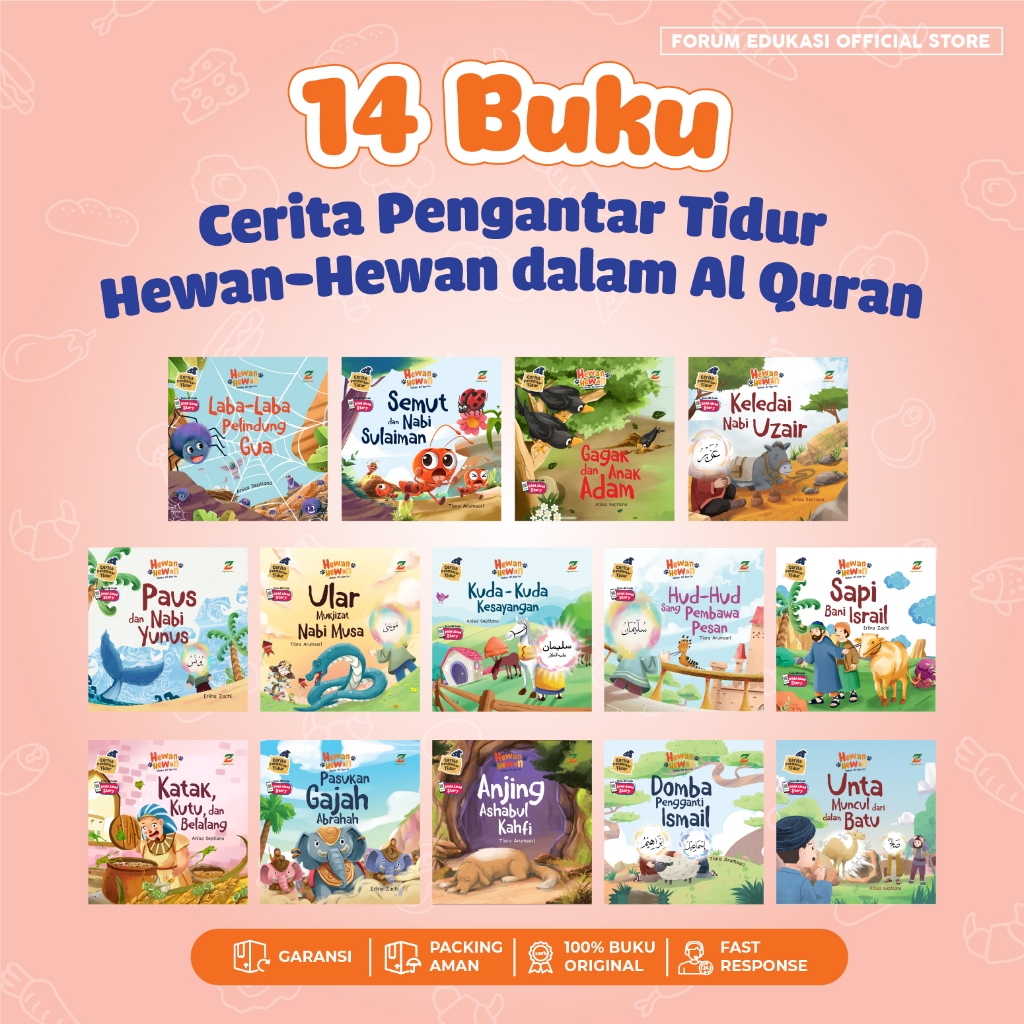 ZYD (ISI 14 BUKU) Cerita Pengantar Tidur Islami - Hewan-Hewan dalam Al Quran