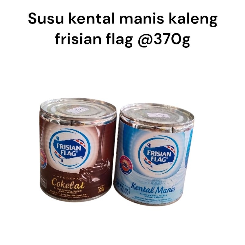 

Susu kental manis frisian flag kaleng rasa cokelat dan original @370gram