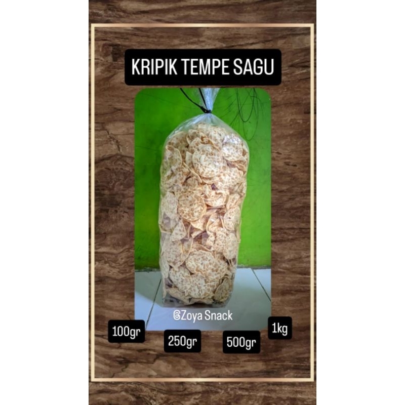 

KRIPIK TEMPE SAGU 100/250/500GR/1KG