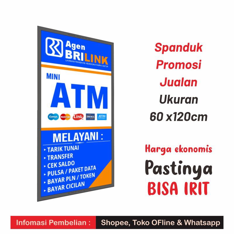Cetak spanduk/banner custom bahan flexi