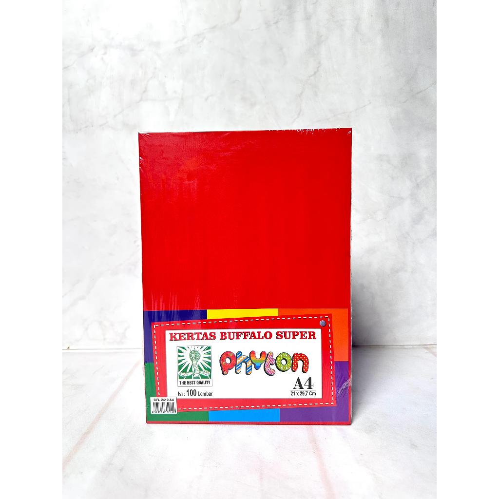 

(PAK) KERTAS BUFALLO PHYTON MERAH TUA/ BUFALLO POLOS A4 / KERTAS BUFALLO