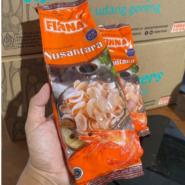 

Finna Kerupuk Udang NUSANTARA Asli Sidoarjo 380g (MENTAH)