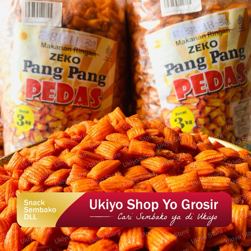 

Ukiyosnack - Pang Pang Pedas 1KG Pang Pang Zeko Rasa Pedas Manis