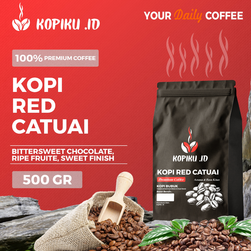 

Kopiku.id - Bubuk kopi Red Catuai Premium Harga Pas di Kantong 500gr