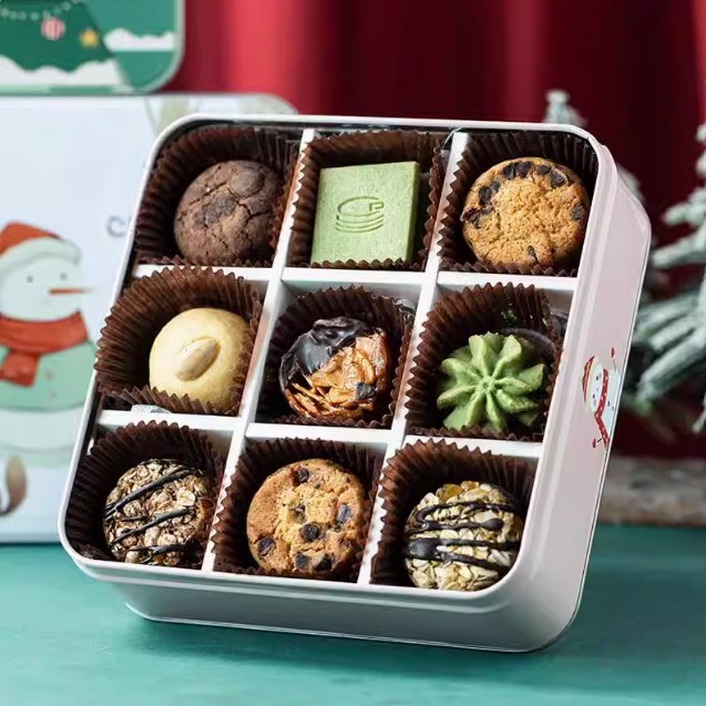 

Paperbag dan sekat untuk tin can cookie square