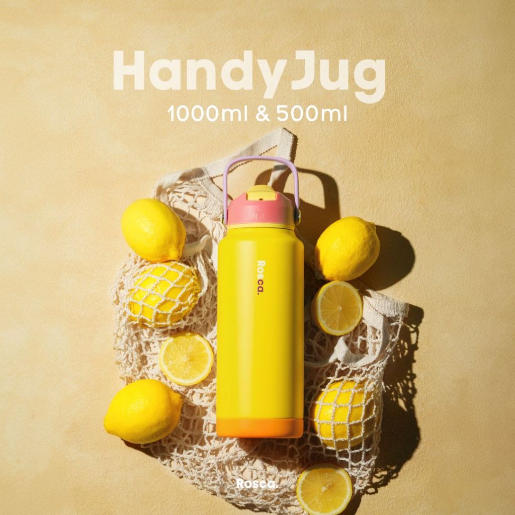 Rosca HandyJug Tumbler Stainless 1 Liter Botol Minum 1 Liter Tahan Panas / Dingin Portable Stainless