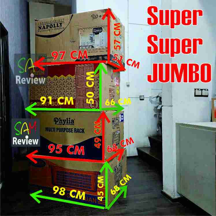 

SUPERSUPER JUMBO Kardus Bekas Kotak Corrugated Box Tebal