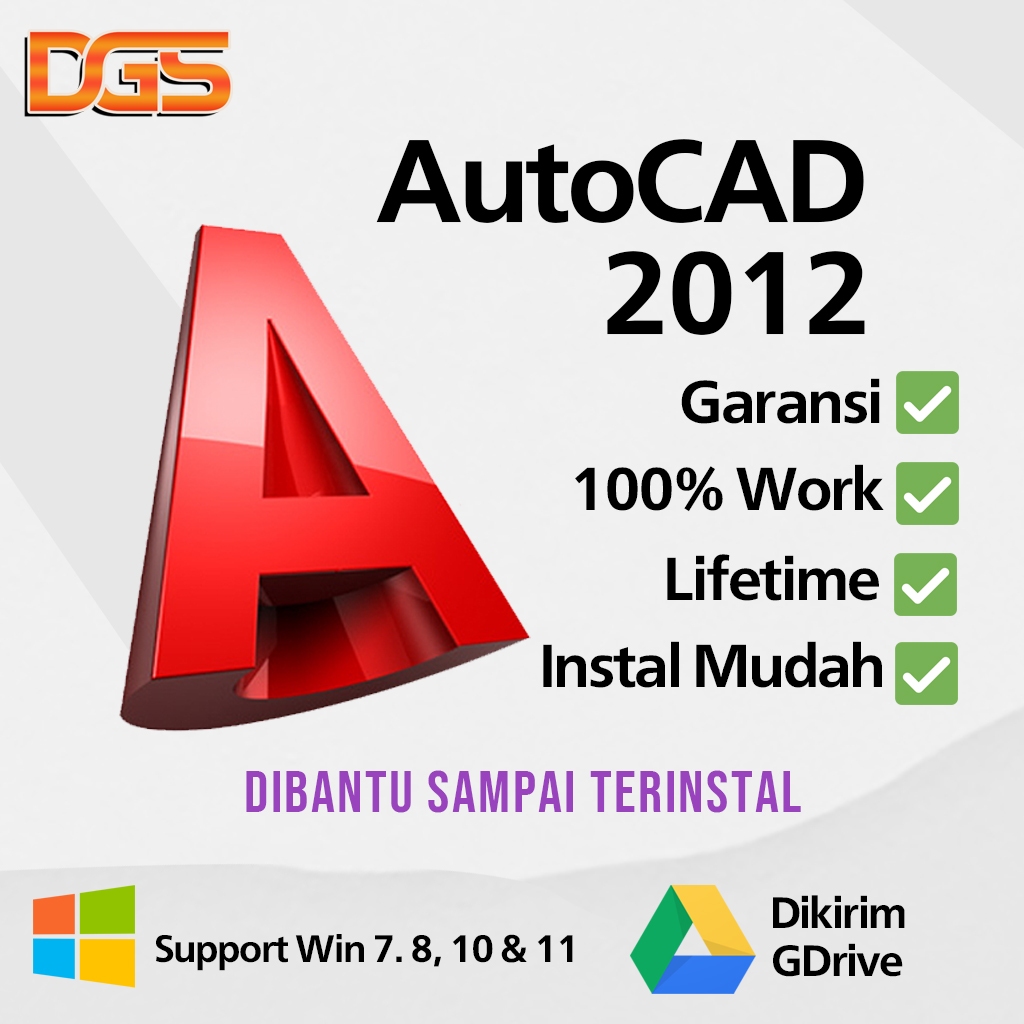 Autocad 2012 Lifetime untuk Windows