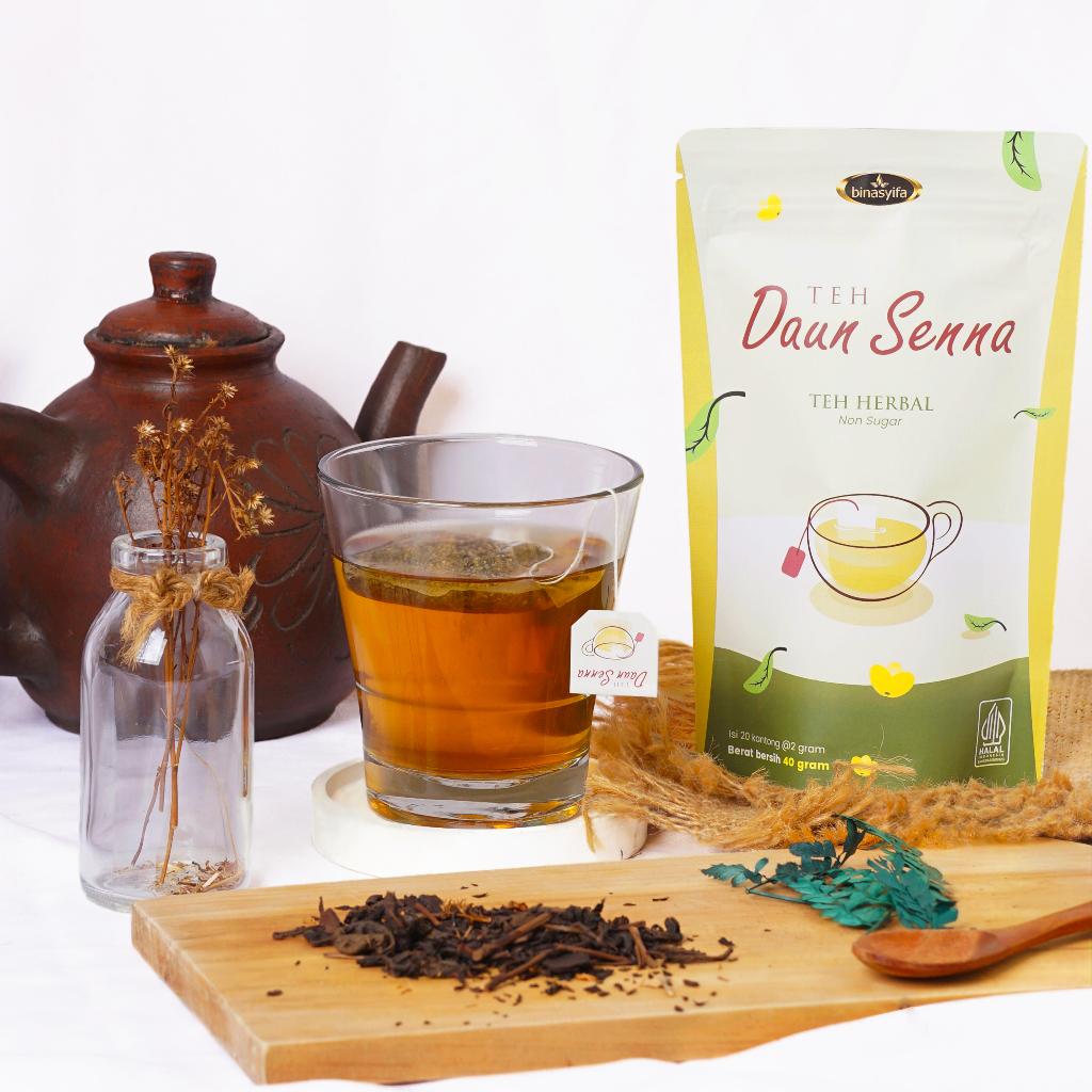 

Teh Daun Senna Binasyifa Original Asli