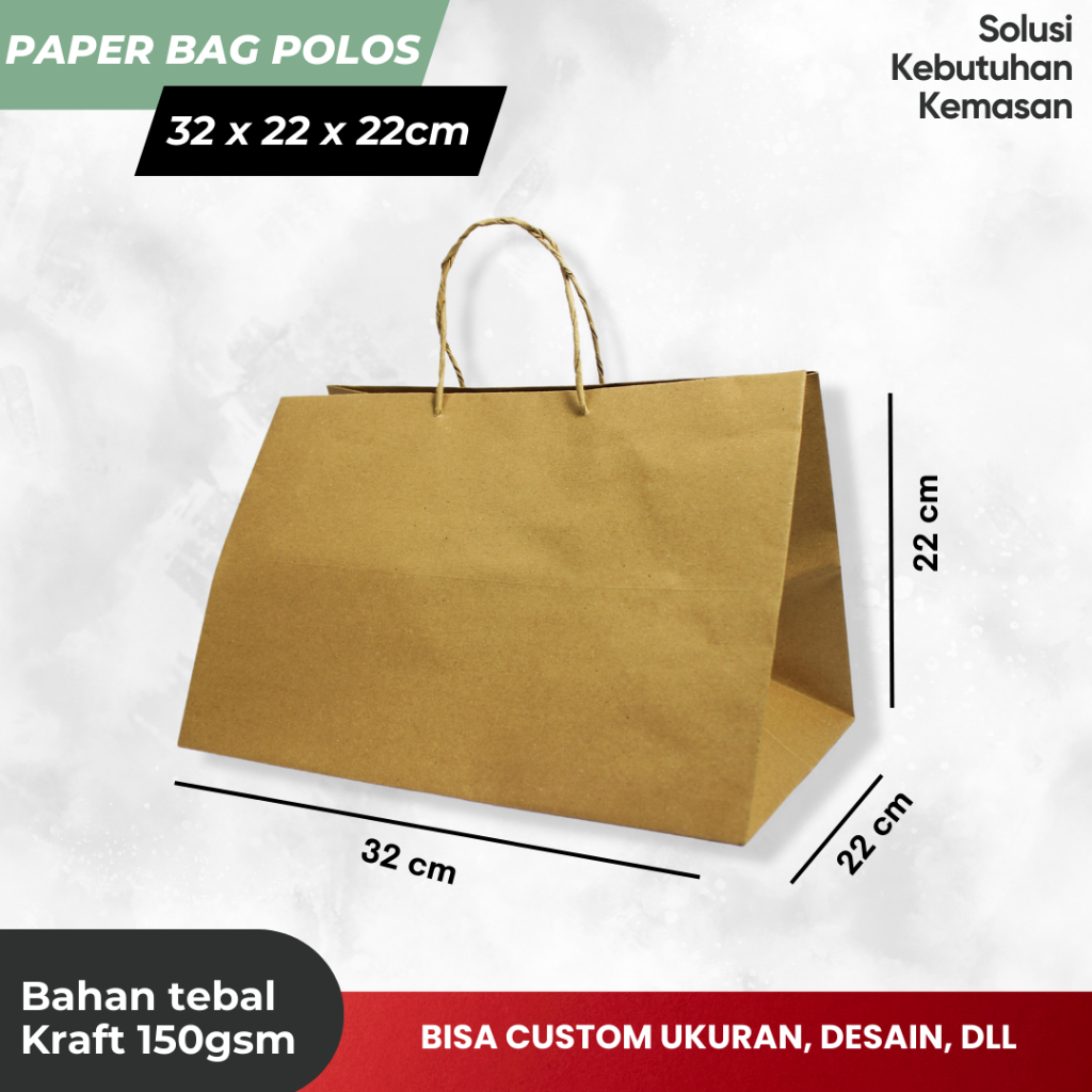 

Paper Bag Donat / Paperbag Kue / Tas kertas ukuran 32 x 22 x 22CM
