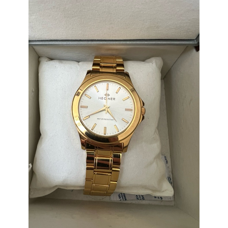 JAM TANGAN PRIA / wanita HEGNER ALL STANLESS STEELL Gold ORIGINAL GARANSI RESMI HEGNER