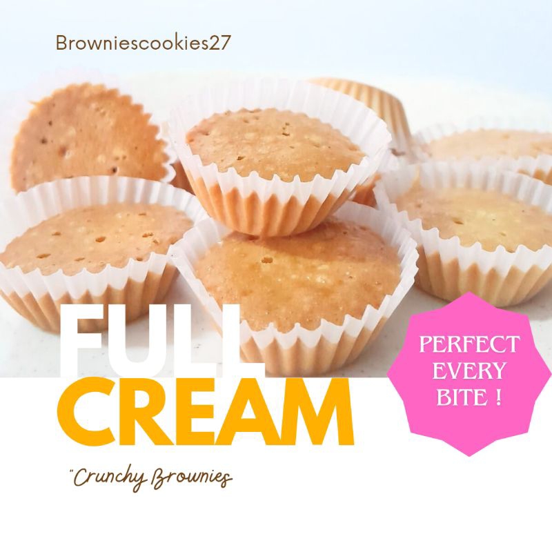 

Brownies Kering Susu Full Cream Premium Home Made (250gr-1Kg)