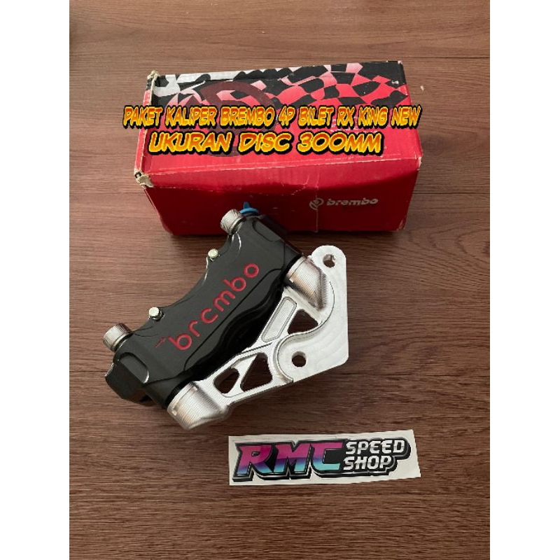 Kaliper Brembo billet 4piston RX king new ukuran disc 300mm / Kaliper Brembo 4piston bilet RX king n