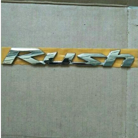 emblem/tulisan RUSH model tahun 2019 up