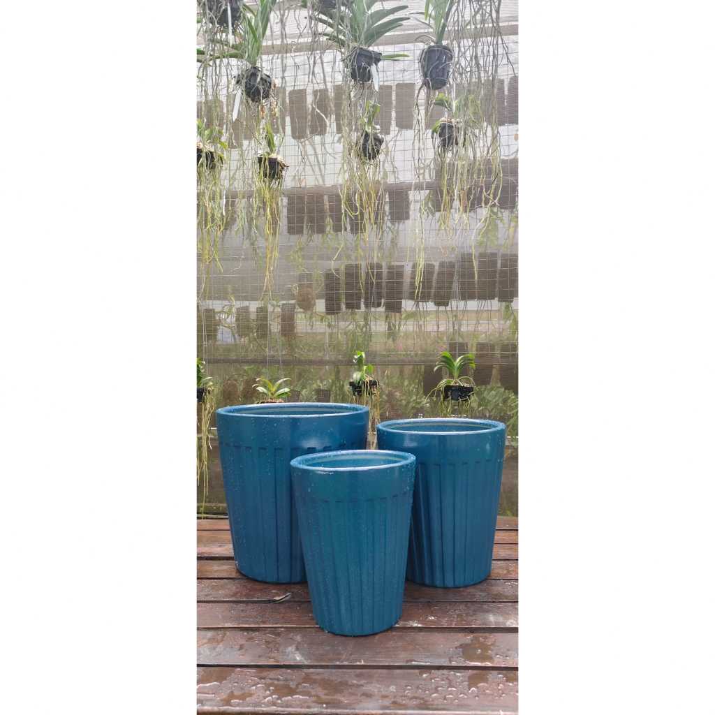 Pot Bunga Pot Tanaman Hias Pot Keramik Model Tinggi