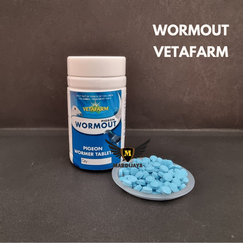 PIGEON WORMOUT VETAFARM HARGA PER BUTIR
