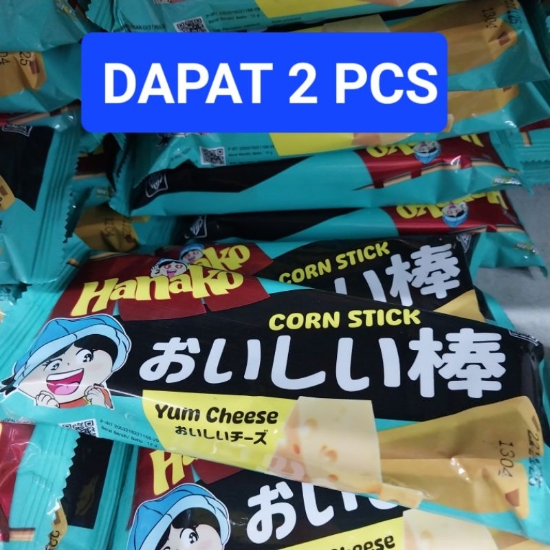 

Hanako Yum Cheese & CHOCO ZINGS Corn Stick Dapat 2 Pcs VARIAN RANDOM