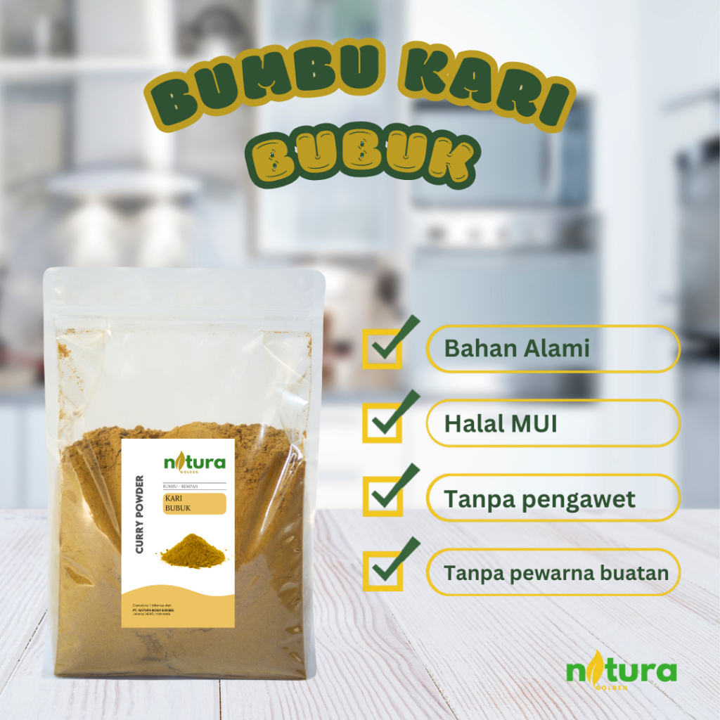 

Natura Golden Bumbu Kari Bubuk