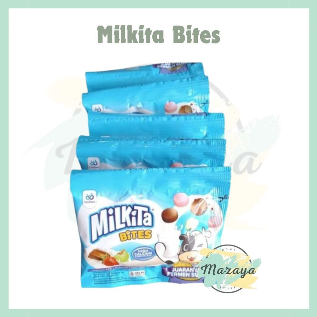 

MILKITA BITES PERMEN SUSU RENCENG ISI 10 PCS - MAZAYA HOMESTORE