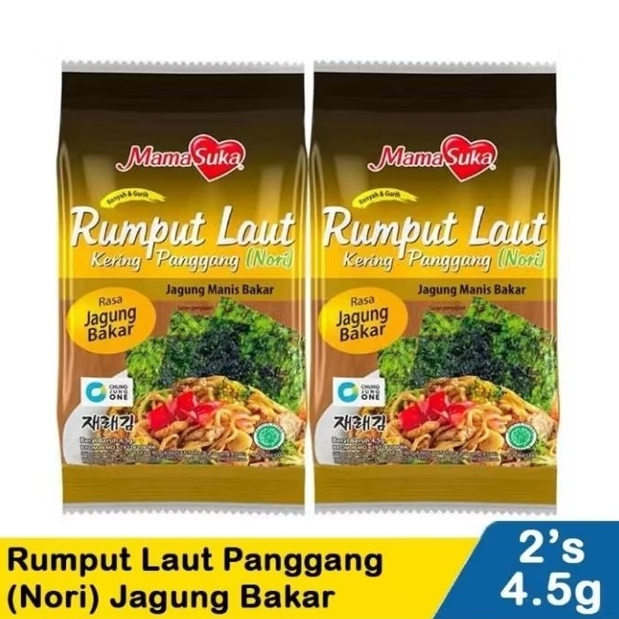 

Mamasuka Rumput Laut Panggang (Nori) Jagung Bakar 2X4.5G