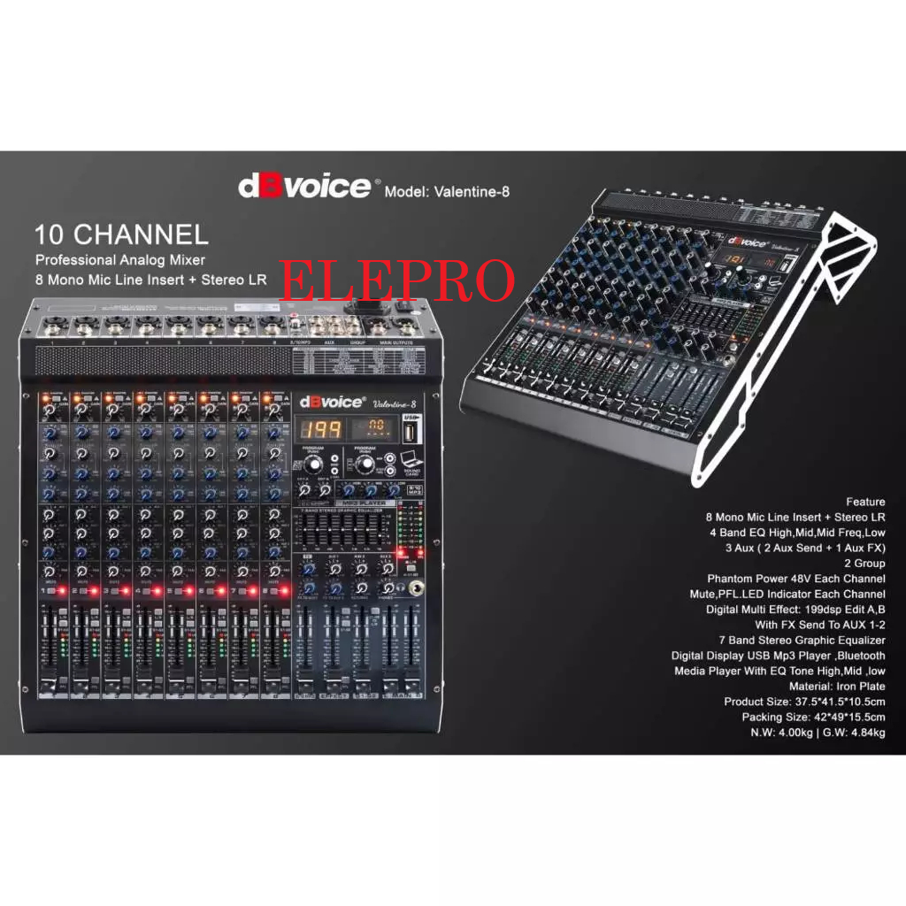 MIXER DBVOICE VALENTINE 8 VALENTINE8 ORIGINAL