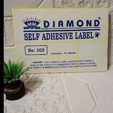 

Label Diamond No. 103 isi 10 lembar