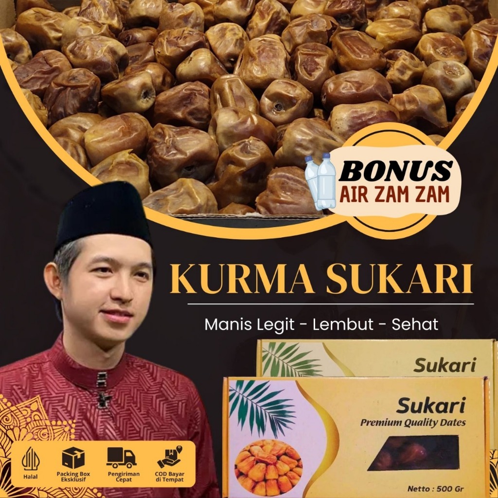 

[BISA COD] Kurma Sukari Original Premium | Kurma Raja Super Lembut