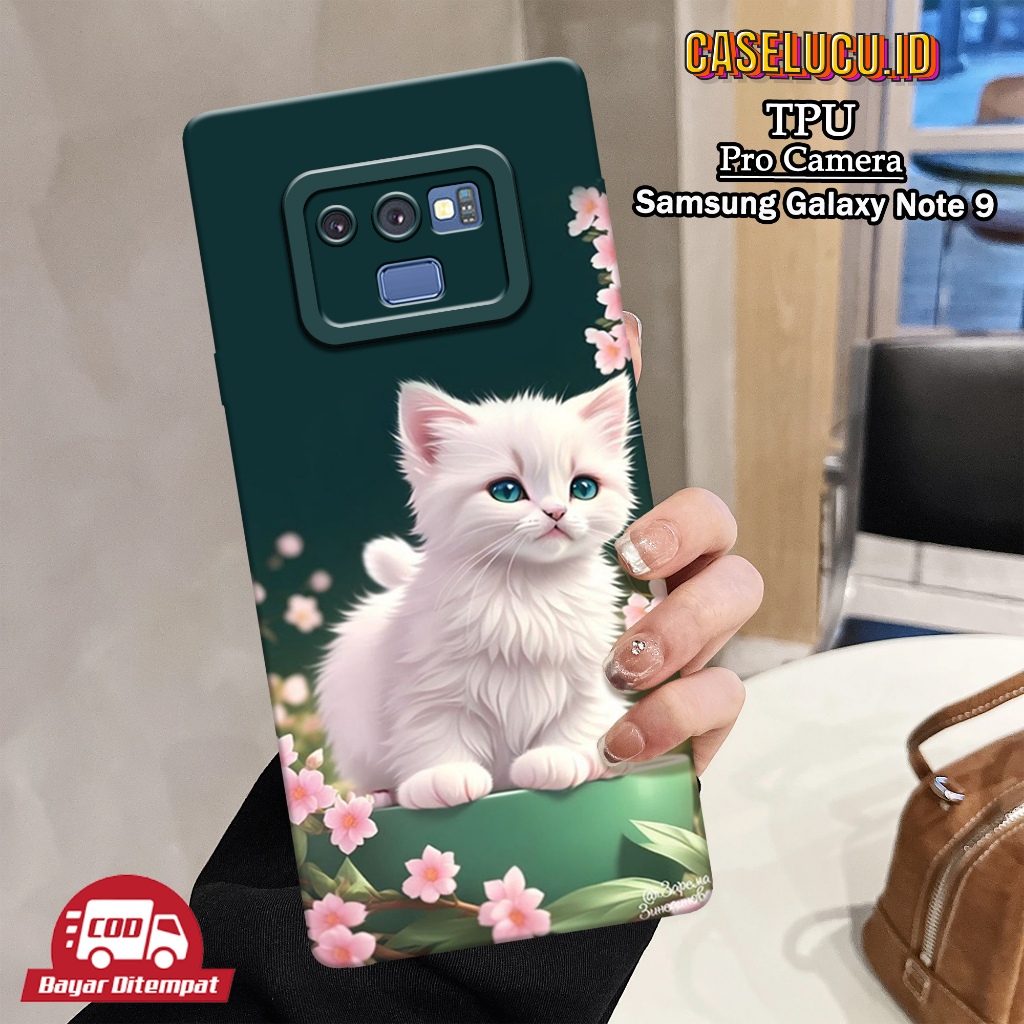 Case Samsung Galaxy Note 9 Terbaru - Fashion Case Kucing - Casing Hp Samsung Galaxy Note 9 - Kesing 