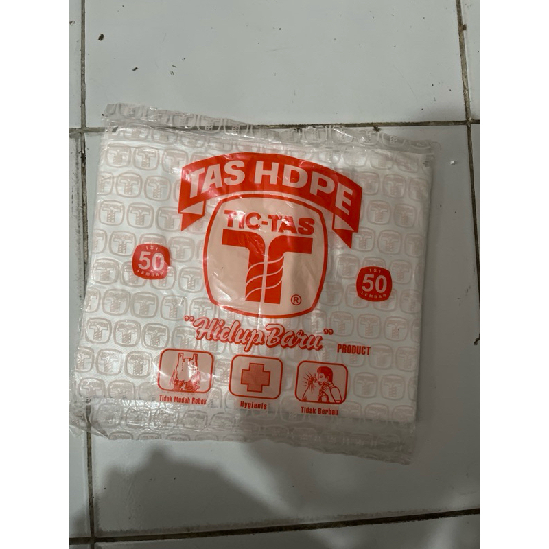 Kresek putih 24 tictas orange