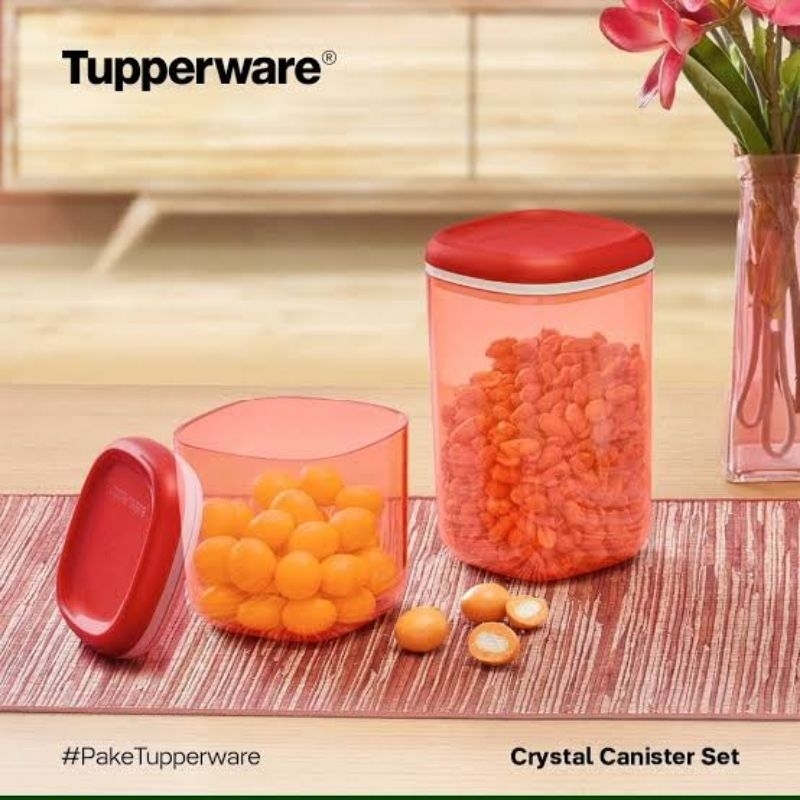 Crystal canister Tupperware