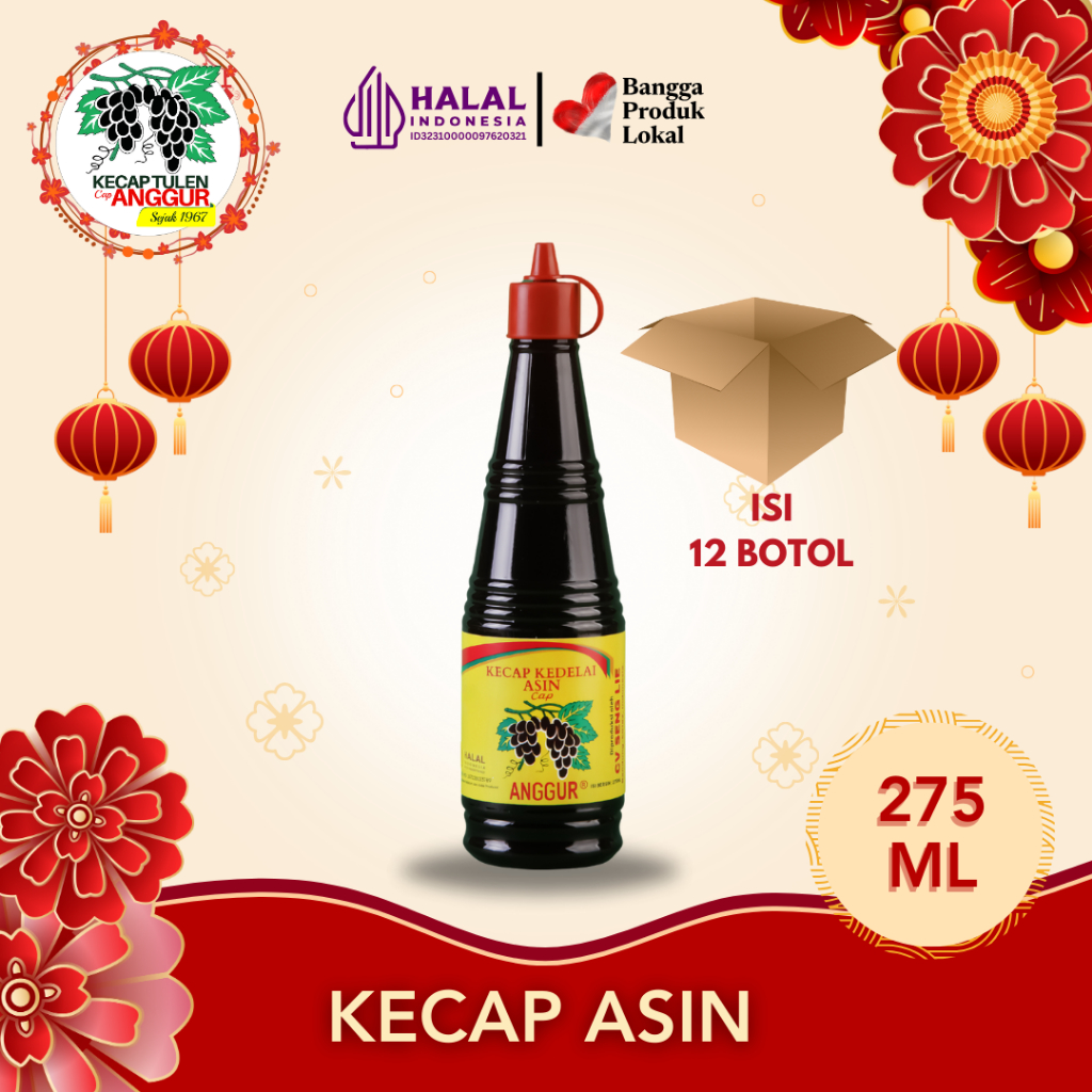 

Cap Anggur Kecap Asin PET 275ml (PET) - 12 botol