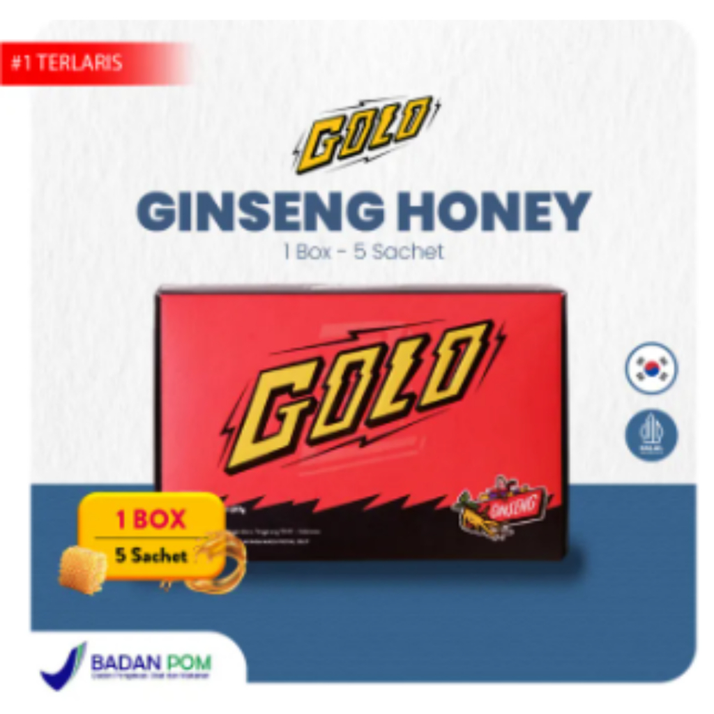 GOLO Ginseng Ori 1 Box 5 Sachet | golo ginseng original Suplemen Pria Herbal pria jamu kuat