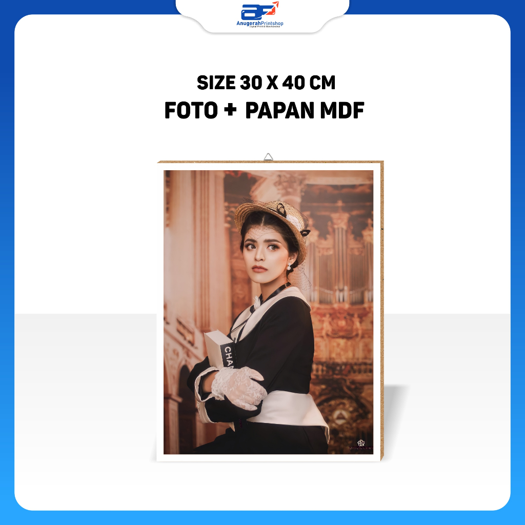 Cetak Foto Bingkai Besar Jumbo + Besar Ukuran 12r 30x40 Cm |Bingkai Mdf |Bingkai Besar |Bingkai Aest