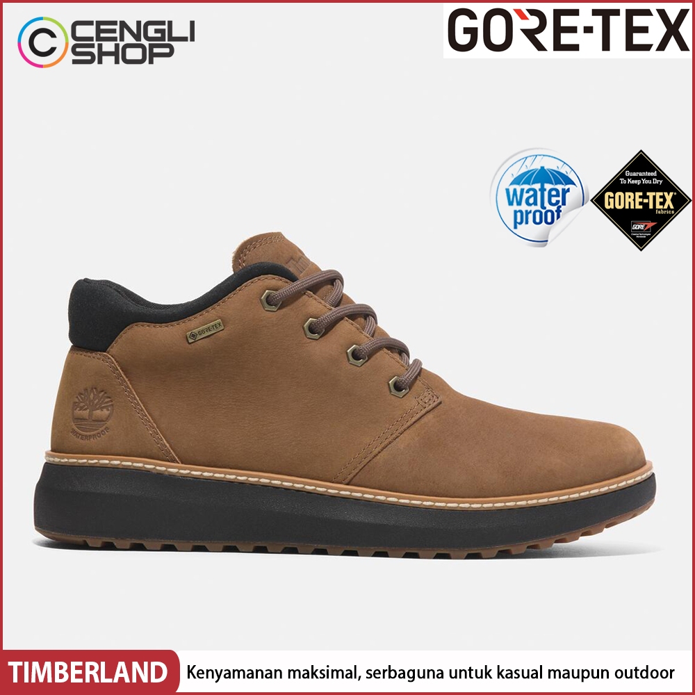 SEPATU BOOT TIMBERLAND BOOTS PRIA ORIGINAL CHUKKA KULIT ASLI ORI WATERPROOF GORETEX GORE-TEX WINTER 
