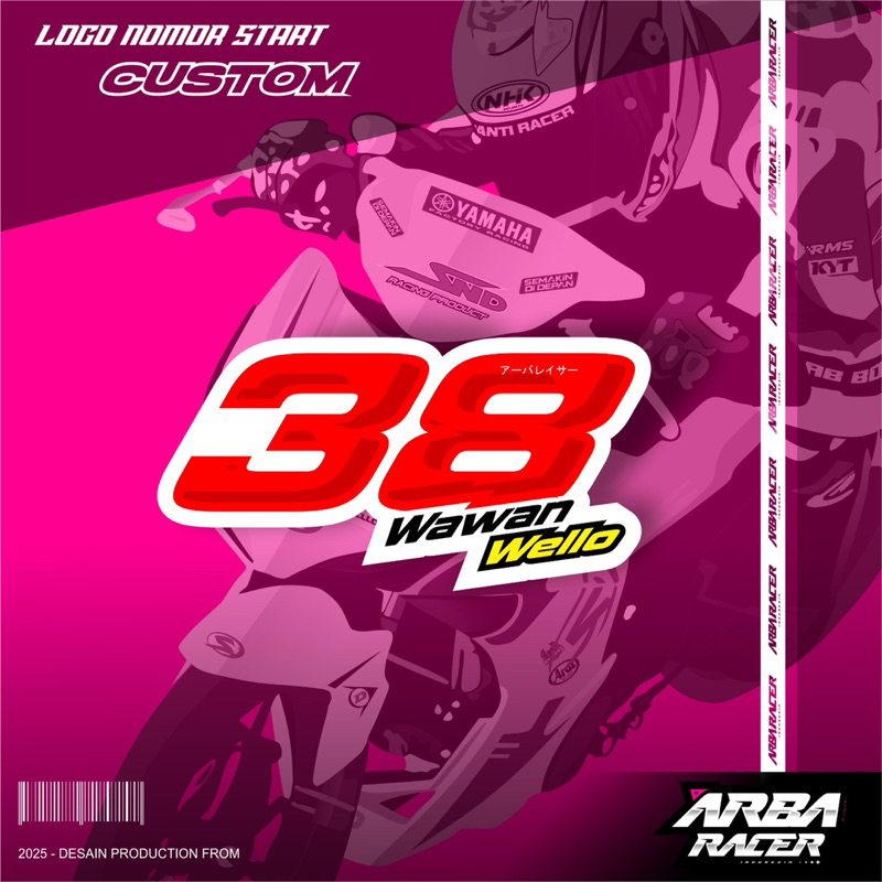 JASA DESAIN LOGO NOMOR START | LOGO RACING | ARBARACER