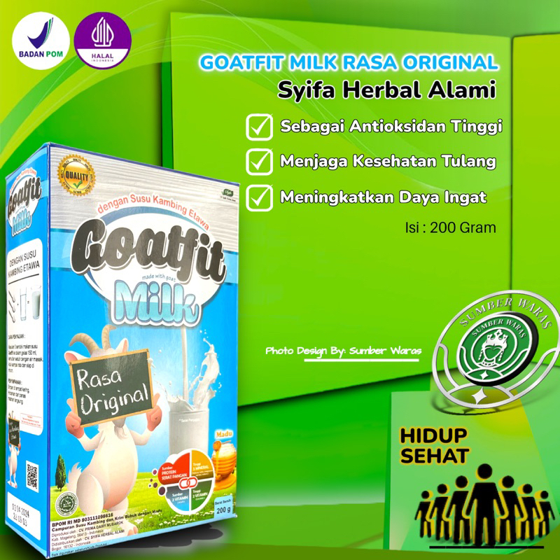 

Susu Kambing Etawa GOATFIT | Susu Rasa Original Plus Royal Jelly