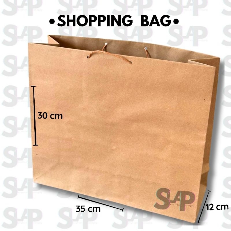 

SHOPPING BAG JUMBO BESAR XL / PAPER BAG JUMBO BESAR XL / TAS KERTAS JUMBO BESAR XL / TAS LIPAT JUMBO BESAR XL BERKUALITAS & TERJANGKAU - P35 x T30 x L12