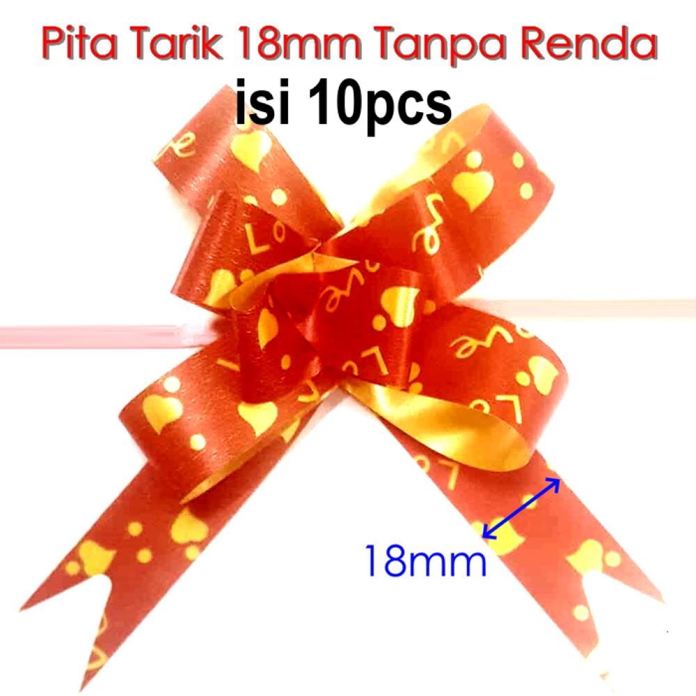 

(HADIAH) Pita Tarik 18mm Tanpa Renda Random