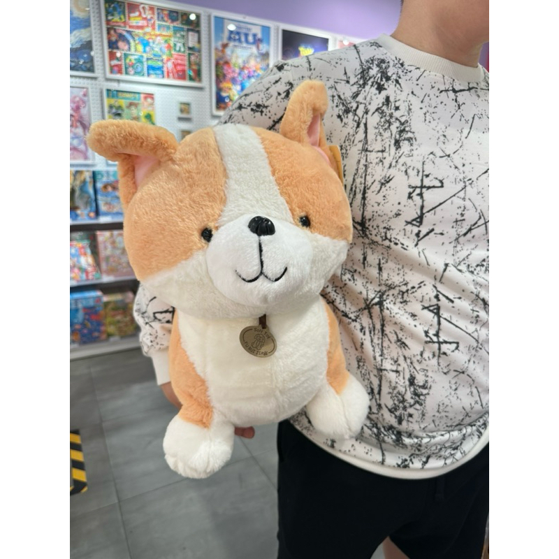 Boneka corgi dog boneka anjing import jumbo lucu