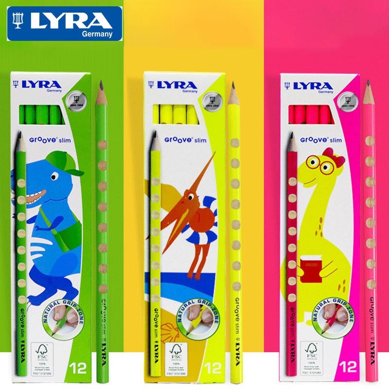 

Pensil Groove Slim Animal Lyra Pencil HB 100% Original