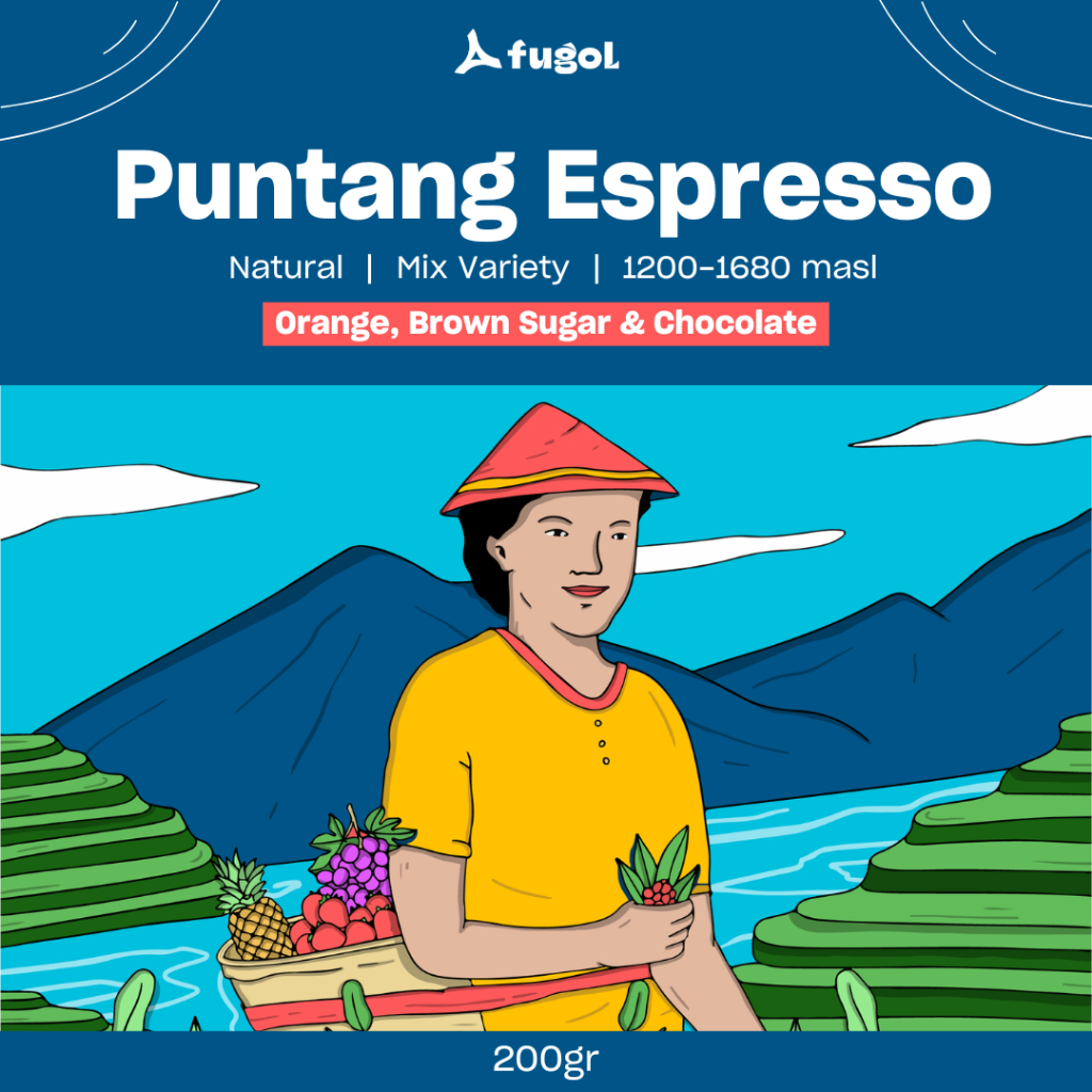 

Kopi Arabica Espresso Puntang Natural (200gr) - Specialty Coffee - Blend For Espresso