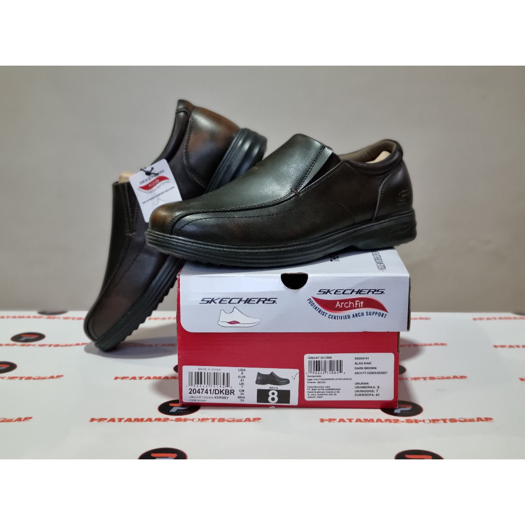 SIZE 41 ( 26 CM ) - ORIGINAL ASLI SKECHERS ARCH FIT OGDEN KERSEY SEPATU FORMAL KERJA KANTOR PANTOFEL