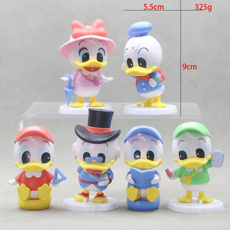 Figure Donal bebek Donald Duck tatakan putih topper