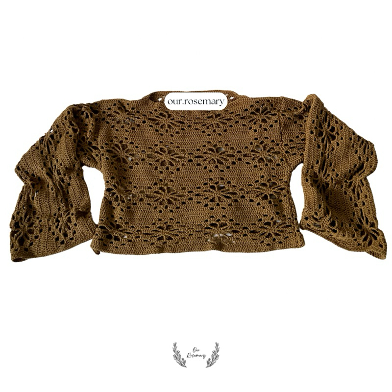 Flower Sweater Crochet Handmade