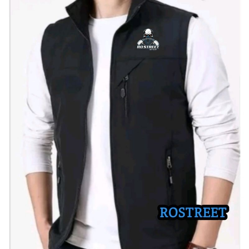 jaket Rompi vest waterproof motip Rompi pria wanita Rompi outdoor