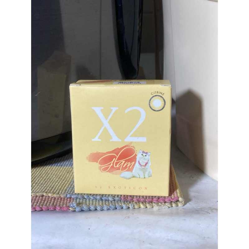 Softlens X2 GLAM CITRINE by exoticon minus/plano 1,5
